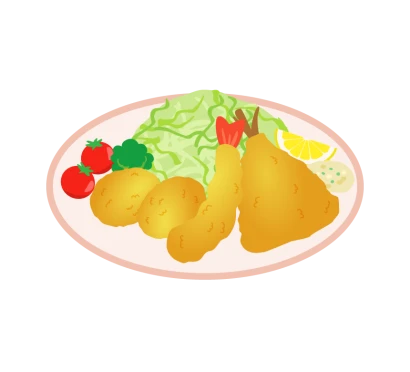 ミックスフライのイラスト