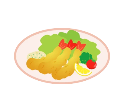 エビフライのイラスト