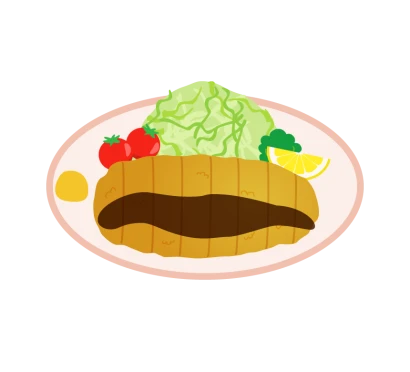 とんかつのイラスト