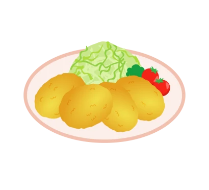コロッケのイラスト