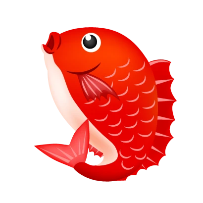 活きの良い鯛のイラスト