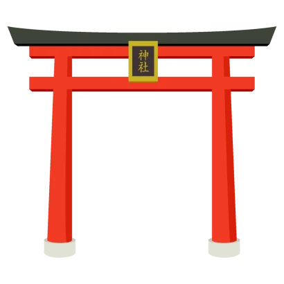 神社の鳥居のイラスト