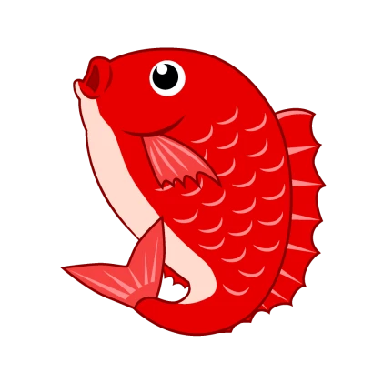 活き良い真鯛のイラスト