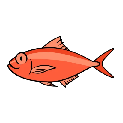 かわいいキンメダイのイラスト