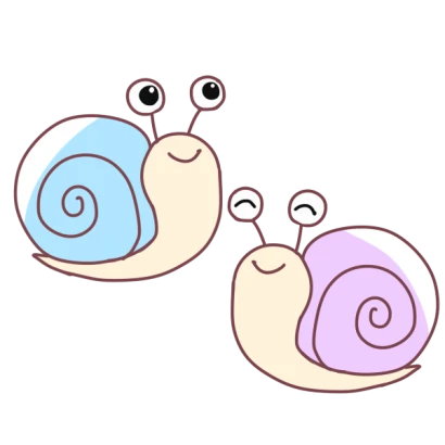 ２匹のかたつむり