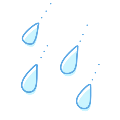 雨の雫